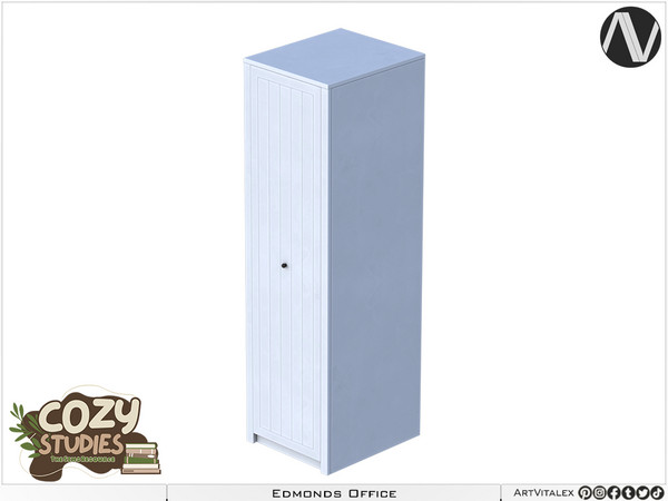 Sims 4 — Edmonds Cupboard With Single Door by ArtVitalex — Bedroom Collection All rights reserved - Belong to 2024