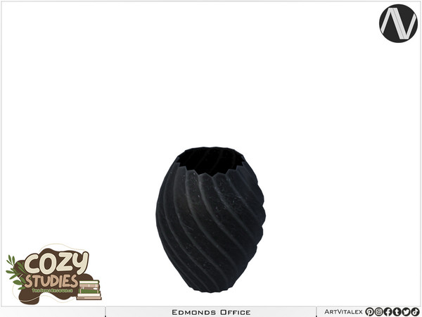 Sims 4 — Edmonds Vase With Twisted by ArtVitalex — Bedroom Collection All rights reserved - Belong to 2024 ArtVitalex@TSR