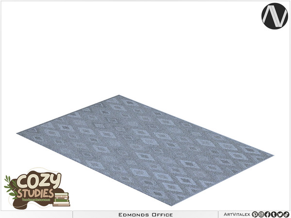 Sims 4 — Edmonds Rug by ArtVitalex — Bedroom Collection All rights reserved - Belong to 2024 ArtVitalex@TSR - Custom