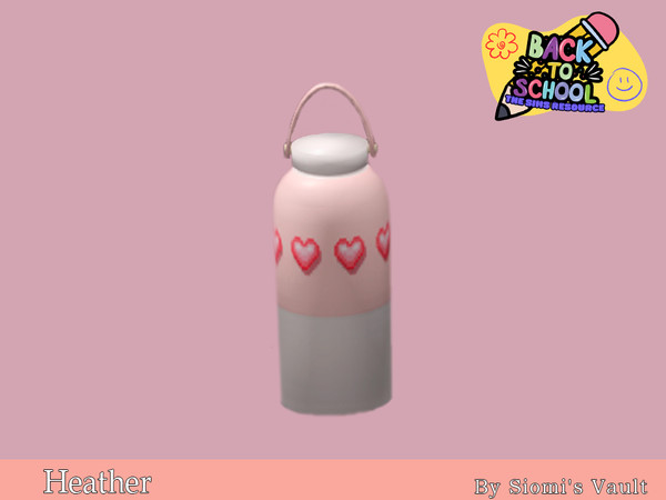 Sims 4 — Heather - Thermos Bottle by siomisvault — Hello out there! I made a back to school set for all of you I hope you