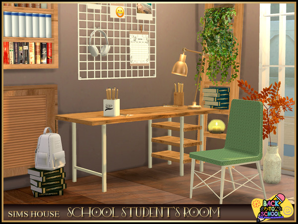 Sims 4 — SCHOOL STUDENT'S ROOM by Sims_House — SCHOOL STUDENT'S ROOM: