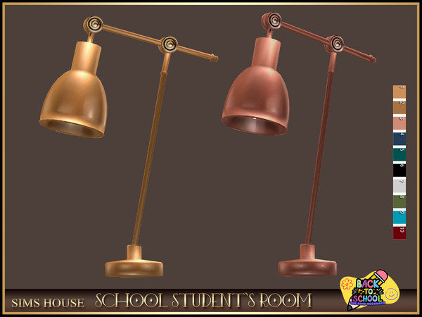 Sims 4 — [Sims House] Desk Lamp | SCHOOL STUDENT'S ROOM by Sims_House — SCHOOL STUDENT'S ROOM: