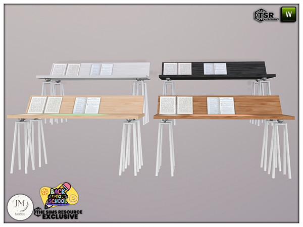 Sims 4 — back to school deku desk by jomsims — Back to school. but art school inspiration.