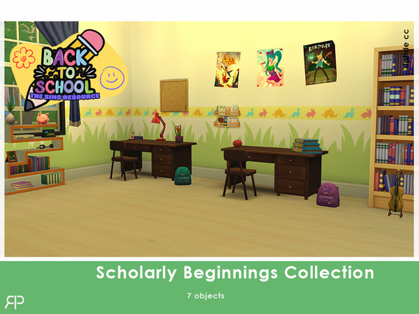 Sims 4 — Scholarly Beginnings Collection by Riptidecc — The Scholarly Beginnings Collection is your perfect companion for