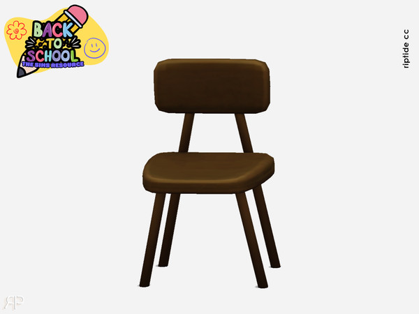 Sims 4 — Riptide CC- Scholarly Beginnings Collection Desk Chair by Riptidecc — The Scholarly Beginnings Collection is
