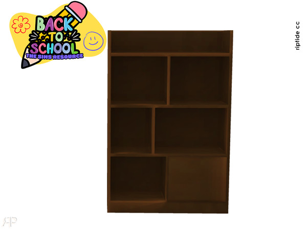 Sims 4 — Riptide CC- Back to Books Collection File Shelf 1 by Riptidecc — The Back to Books Collection brings a timeless,
