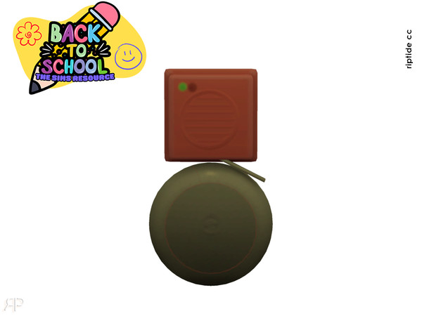 Sims 4 — Riptide CC- Back to Books Collection Bell by Riptidecc — The Back to Books Collection brings a timeless,