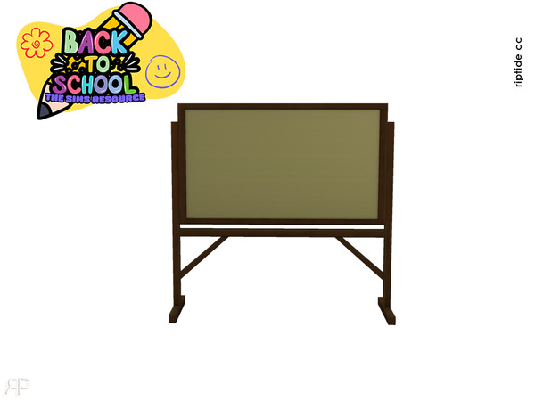 Sims 4 — Riptide CC- Back to Books Collection Chalkboard by Riptidecc — The Back to Books Collection brings a timeless,