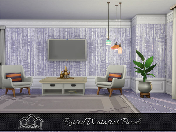Sims 4 — Raised Wainscot Panel3 by Emerald — Raised wainscot panel will elevate your interior design but also creates