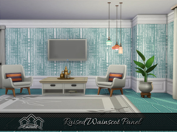 Sims 4 — Raised Wainscot Panel4 by Emerald — Raised wainscot panel will elevate your interior design but also creates