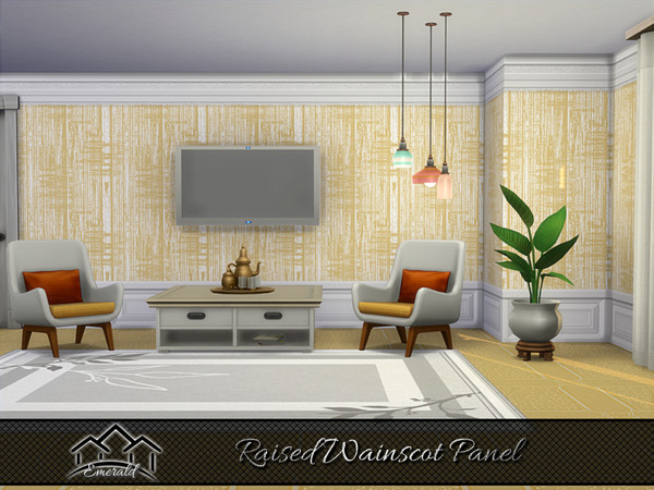 Sims 4 — Raised Wainscot Panel5 by Emerald — Raised wainscot panel will elevate your interior design but also creates