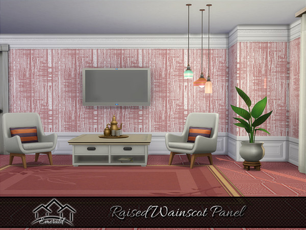Sims 4 — Raised Wainscot Panel6 by Emerald — Raised wainscot panel will elevate your interior design but also creates