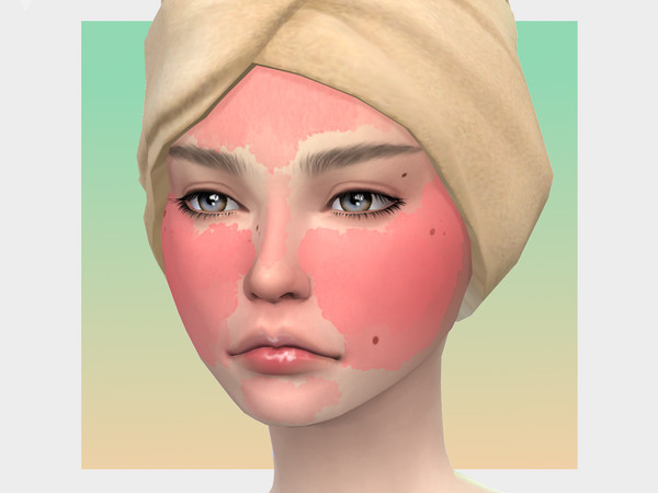 Sims 4 — Spa Day Facemask (Facepaint) by Sagittariah — base game compatible, 6 swatches, properly tagged, enabled for all