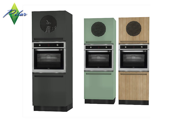 Sims 4 — Isla DecoCabinet3 by Pilar — A kitchen that leaves a lot of freedom of expression