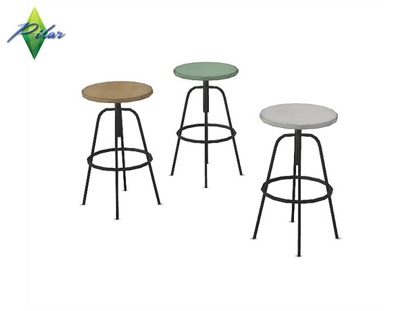 Sims 4 — Isla Barstool by Pilar — A kitchen that leaves a lot of freedom of expression
