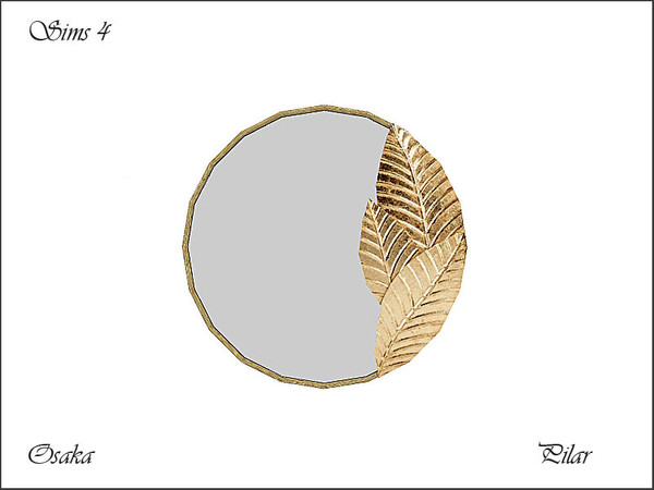 Sims 4 — Osaka Mirror by Pilar — Pilar Osaka Mirror