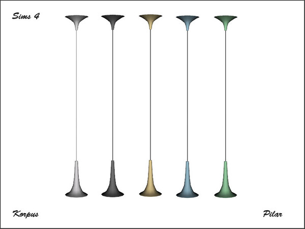 Sims 4 — CYFI Korpus CeilingLinghtMedium by Pilar — CYFI Korpus CeilingLinghtMedium