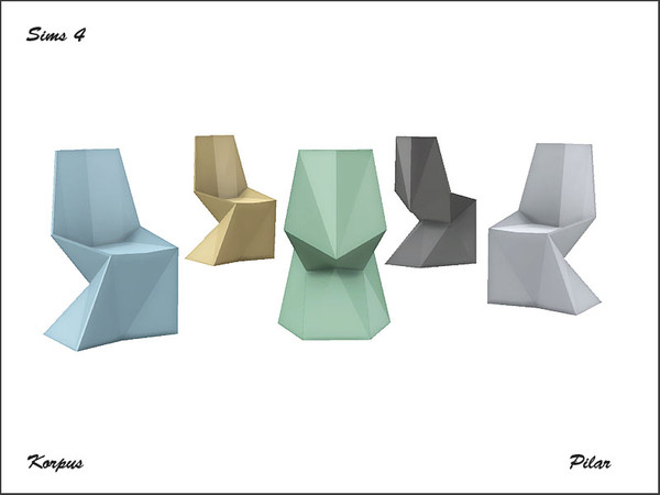 Sims 4 — CYFI Korpus DiningChair by Pilar — CYFI Korpus DiningChair