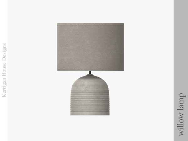 Sims 4 — Willow Ceramic Lamp by kerriganhouse — A simple and elegant entry hallway set.