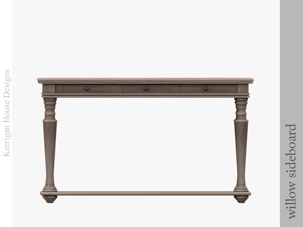 Sims 4 — Willow Sideboard by kerriganhouse — A simple and elegant entry hallway set.