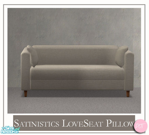 Sims 2 — Satinistics - DOT-Satinistics LoveSeat Pillow MESH by DOT — Satinistics, Sofa, Chair, Chair with pillow,