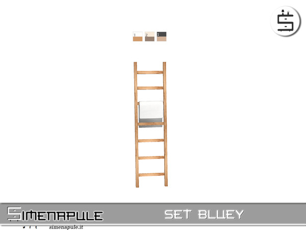Sims 4 — Set Bluey - Ladder with Towel by Simenapule — Set BlueySet BlueySet BlueySet BlueySet Bluey
