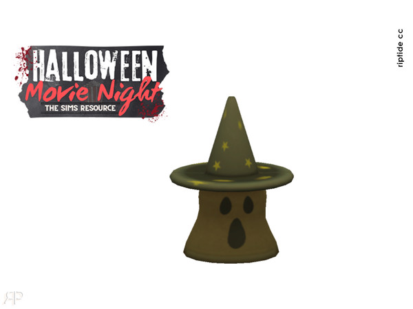 Sims 4 — Riptide CC- Witching Hour Dining Set Ghost Figurine by Riptidecc — This collection captures the bewitching