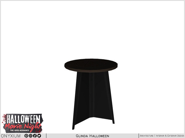 Sims 4 — Glinda End Table by Onyxium — Onyxium@TSR Design Workshop Halloween Collection - Belong To The 2024 Year