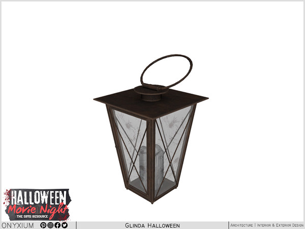 Sims 4 — Glinda Table Lantern by Onyxium — Onyxium@TSR Design Workshop Halloween Collection - Belong To The 2024 Year