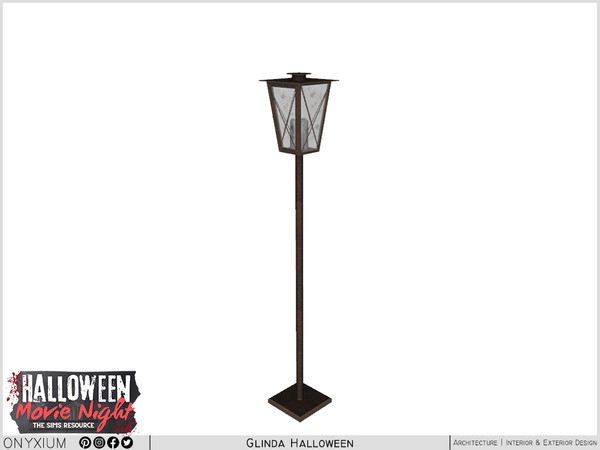 Sims 4 — Glinda Floor Lantern by Onyxium — Onyxium@TSR Design Workshop Halloween Collection - Belong To The 2024 Year