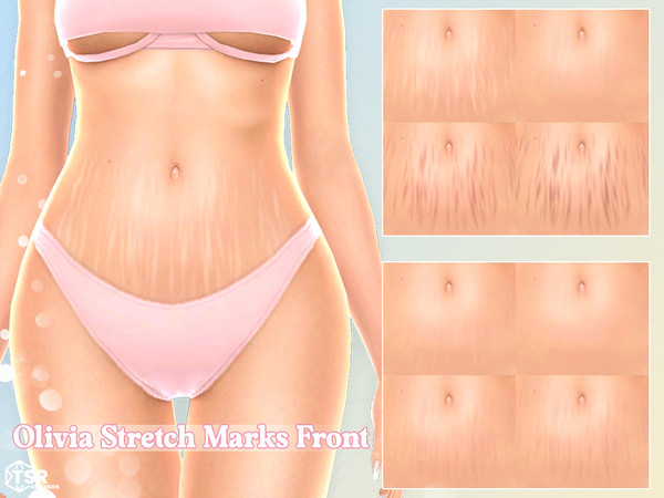 Sims 4 — MSQSIMS - Olivia Stretch Marks - Front.package by MSQSIMS — This set includes stretch mark swatches for both