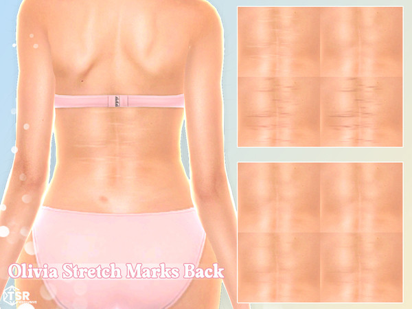 Sims 4 — MSQSIMS - Olivia Stretch Marks - Back.package by MSQSIMS — This set includes stretch mark swatches for both