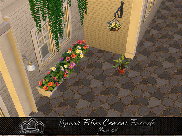 Sims 4 — Linear Fiber Cement Facade floor6 by Emerald — A well designed siding can transform your home into a stress free