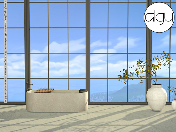 Sims 4 — [algu] Christa window set - M by ALGU — Small, medium and large wall window set