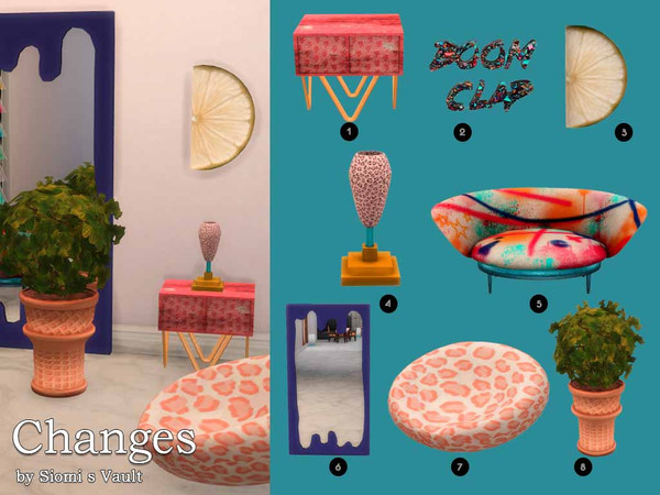 Sims 4 — Changes by siomisvault — I really like making colorful furniture and decor so here we go again haha I hope you