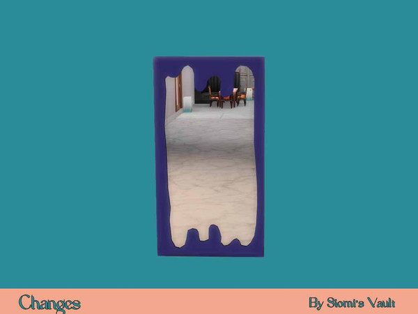 Sims 4 — Changes - Wall Mirror by siomisvault — I really like making colorful furniture and decor so here we go again
