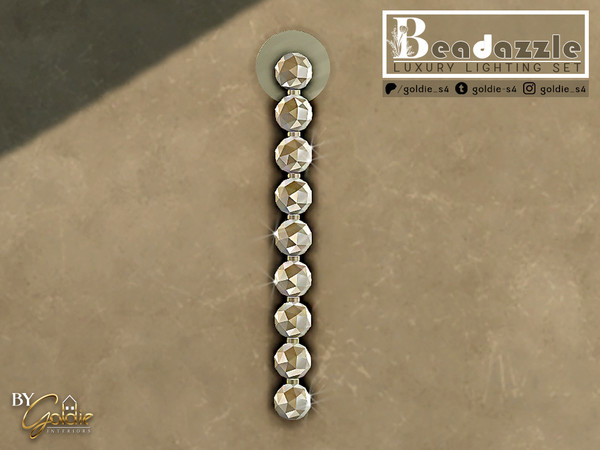 Sims 4 — GOLDIE - Beadazzle - Pendant (medium) by Goldie_s4 — Luxurious set of lights, made of glossy beads and inspired