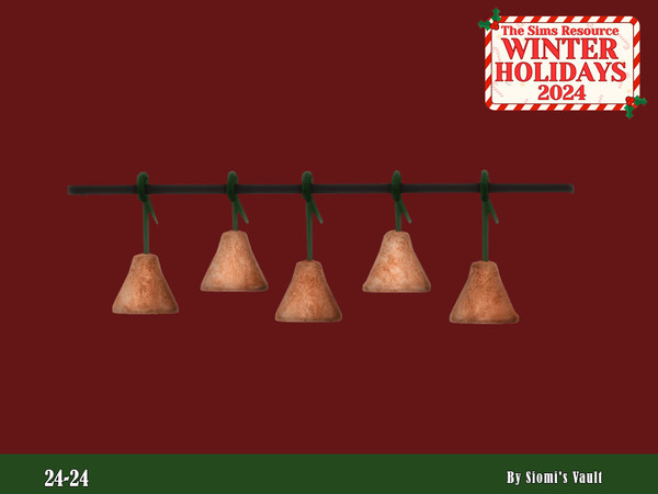 Sims 4 — 24-24- Bells by siomisvault — 24-24 the Christmas Set for all of you. In this set you'll find different decors