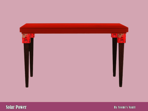 Sims 4 — Solar Power - Table by siomisvault — Hello out there! Lets start 2025 with Solar Power all the power we can get!