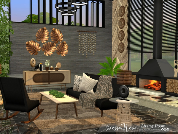 Sims 4 — Bossa Nova Living Toucan Books by SIMcredible! — Again we got inspired by Bossa Nova and tropical vibes! And