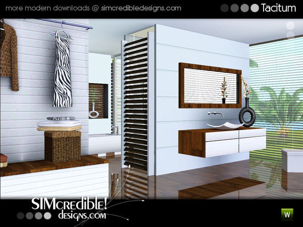 3 — Tacitum by SIMcredible! — A modern relaxing bathroom for your sims ^^ by SIMcredibledesigns.com