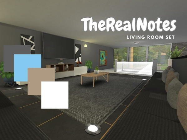 Sims 4 — NOTES Modern Sofa V1 by TheRealNotes — With this modern pack, you can give a unique touch to your living space!