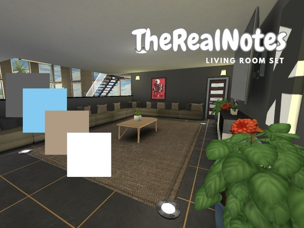 Sims 4 — NOTES Modern Coffe Table V1 by TheRealNotes — With this modern pack, you can give a unique touch to your living