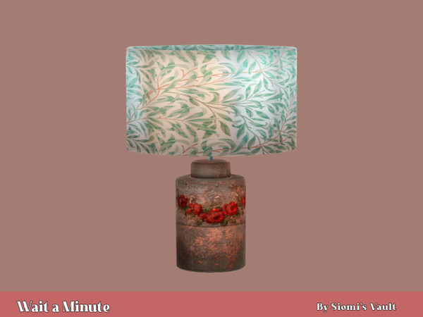 Sims 4 — Wait a Minute - Lamp by siomisvault — Hello! I bring you a set that is pretty chill I hope you like it! Thank