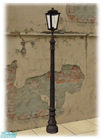 Sims 2 — Bourbon St: Streetlight - Mesh by Shakeshaft — Part of a set of Wrought Iron based objects, set includes Wrought