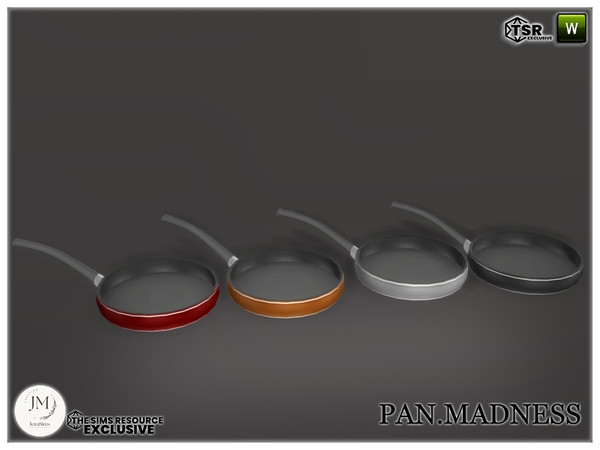 Sims 4 — pan madness frying pan by jomsims — Pan Madness Add a touch of realism and elegance to your Sims' kitchen with