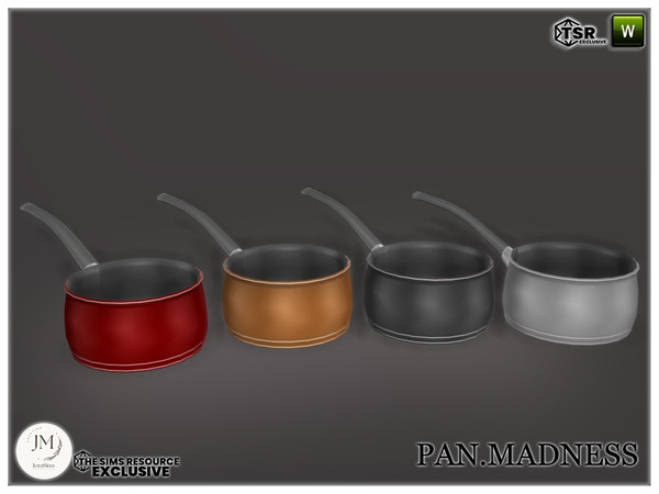 Sims 4 — pan madness pan1 by jomsims — Pan Madness Add a touch of realism and elegance to your Sims' kitchen with this