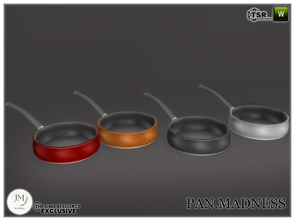 Sims 4 — pan madness pan2 by jomsims — Pan Madness Add a touch of realism and elegance to your Sims' kitchen with this