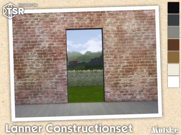 Sims 4 — Lanner Arch 1.5x1 by Mutske — Modern set which contains windows, doors, arches and blinds. Make sure that your