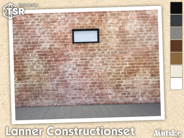 Sims 4 — Lanner Window Privat 1x1 by Mutske — Modern set which contains windows, doors, arches and blinds. Make sure that